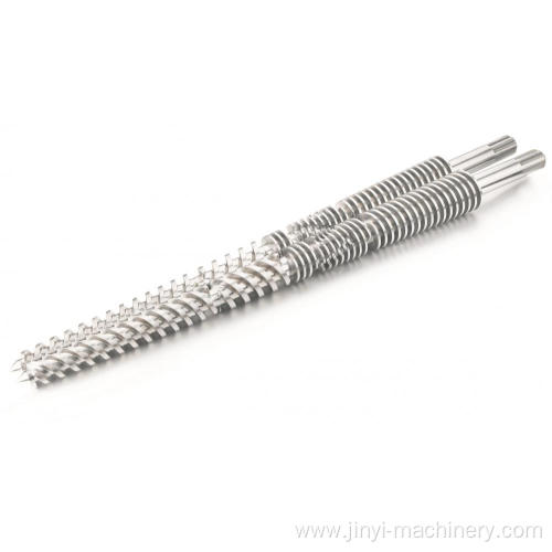 PTA Bimetallic Conical Twin Screw for Desma Extrusion